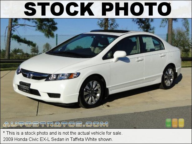 Stock photo for this 2009 Honda Civic EX-L Sedan 1.8 Liter SOHC 16-Valve i-VTEC 4 Cylinder 5 Speed Automatic