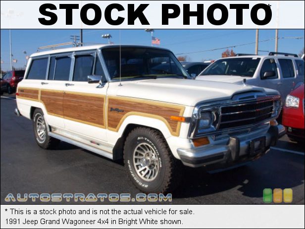 Stock photo for this 1990 Jeep Grand Wagoneer 4x4 5.9 Liter OHV 16-Valve V8 3 Speed Automatic