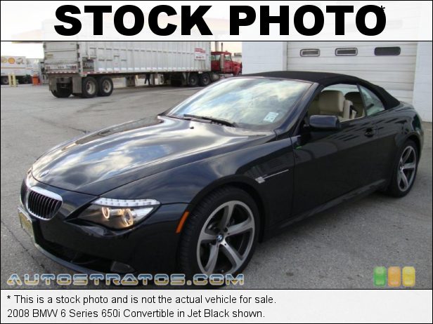 Stock photo for this 2008 BMW 6 Series 650i Convertible 4.8 Liter DOHC 32-Valve VVT V8 6 Speed Steptronic Automatic