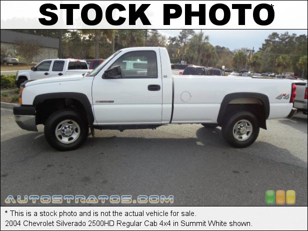 Stock photo for this 2004 Chevrolet Silverado 2500HD Regular Cab 4x4 6.0 Liter OHV 16-Valve Vortec V8 4 Speed Automatic Stock photo for this 2004 Chevrolet Silverado 2500HD Regular Cab 4x4 6.0 Liter OHV 16-Valve Vortec V8 4 Speed Automatic