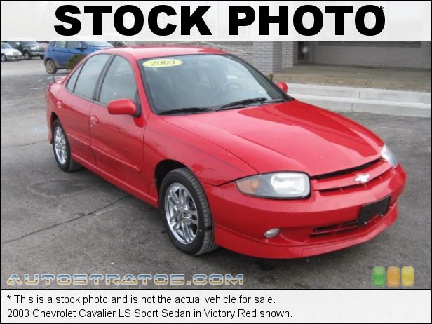 Stock photo for this 2003 Chevrolet Cavalier LS Sport Sedan 2.2 Liter DOHC 16 Valve 4 Cylinder 4 Speed Automatic Stock photo for this 2003 Chevrolet Cavalier LS Sport Sedan 2.2 Liter DOHC 16 Valve 4 Cylinder 4 Speed Automatic