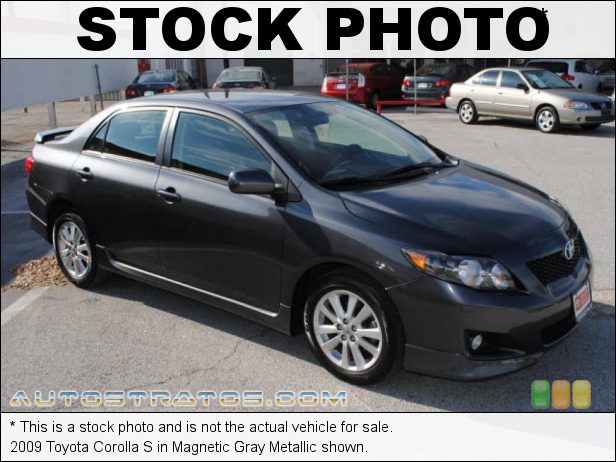 Stock photo for this 2009 Toyota Corolla S 1.8 Liter DOHC 16-Valve VVT-i Inline 4 Cylinder 4 Speed Automatic
