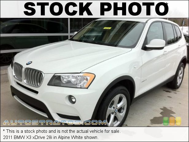 Stock photo for this 2011 BMW X3 xDrive 28i 3.0 Liter DOHC 24-Valve VVT Inline 6 Cylinder 8 Speed Steptronic Automatic