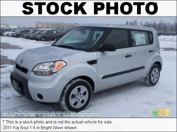 Stock photo for this 2011 Kia Soul 1.6 1.6 Liter DOHC 16-Valve CVVT 4 Cylinder 5 Speed Manual