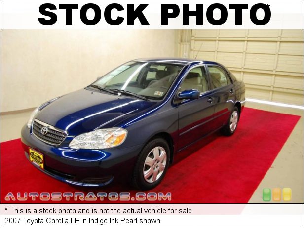 Stock photo for this 2007 Toyota Corolla LE 1.8L DOHC 16V VVT-i 4 Cylinder 4 Speed Automatic