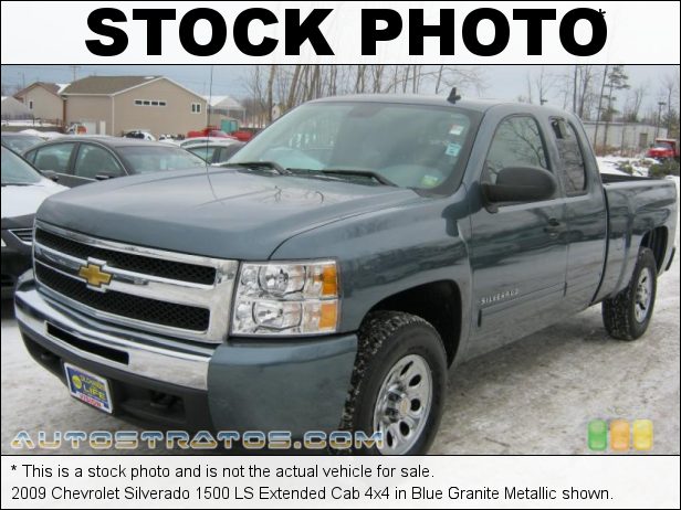 Stock photo for this 2009 Chevrolet Silverado 1500 Extended Cab 4x4 4.8 Liter OHV 16-Valve Vortec V8 4 Speed Automatic