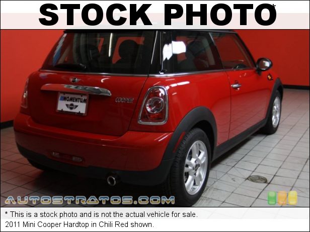 Stock photo for this 2011 Mini Cooper Hardtop 1.6 Liter DOHC 16-Valve VVT 4 Cylinder 6 Speed Manual