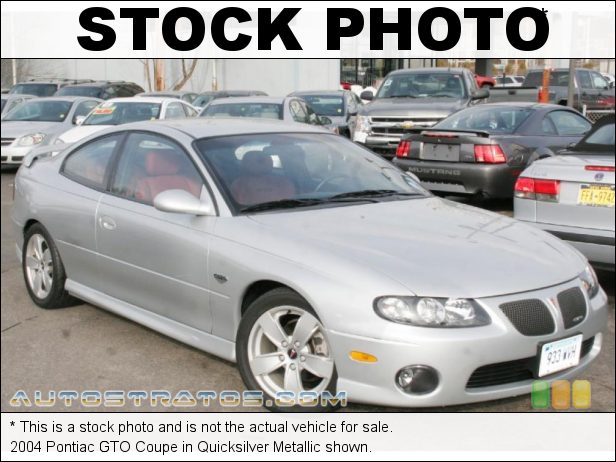 Stock photo for this 2004 Pontiac GTO Coupe 5.7 Liter OHV 16-Valve V8 4 Speed Automatic