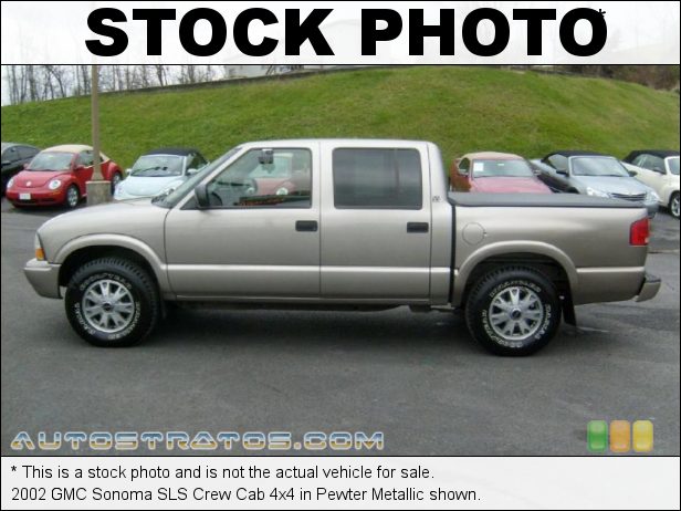 Stock photo for this 2002 GMC Sonoma SLS Crew Cab 4x4 4.3 Liter OHV 12-Valve V6 4 Speed Automatic