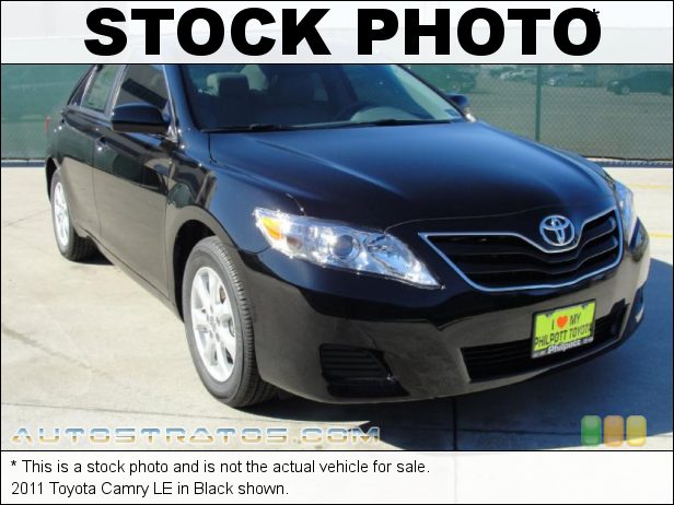 Stock photo for this 2011 Toyota Camry  2.5 Liter DOHC 16-Valve Dual VVT-i 4 Cylinder 6 Speed ECT-i Automatic
