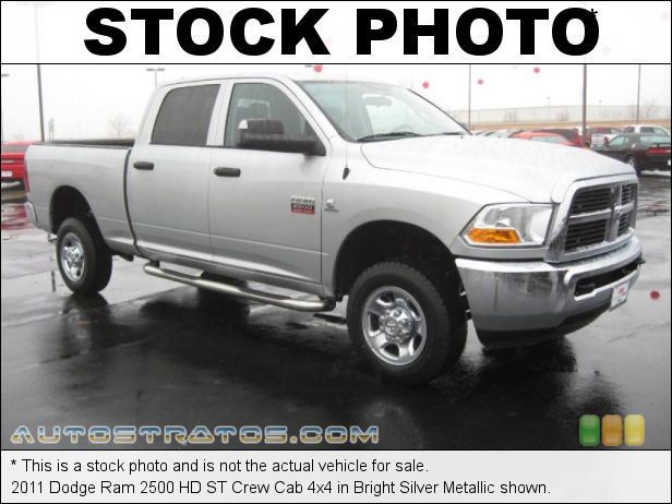 Stock photo for this 2011 Dodge Ram 2500 HD Crew Cab 4x4 6.7 Liter OHV 24-Valve Cummins VGT Turbo-Diesel Inline 6 Cylinde 6 Speed Automatic