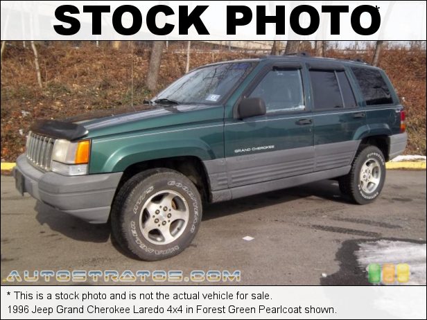 Stock photo for this 1996 Jeep Grand Cherokee Laredo 4x4 4.0 Liter OHV 12-Valve Inline 6 Cylinder 4 Speed Automatic Stock photo for this 1996 Jeep Grand Cherokee Laredo 4x4 4.0 Liter OHV 12-Valve Inline 6 Cylinder 4 Speed Automatic