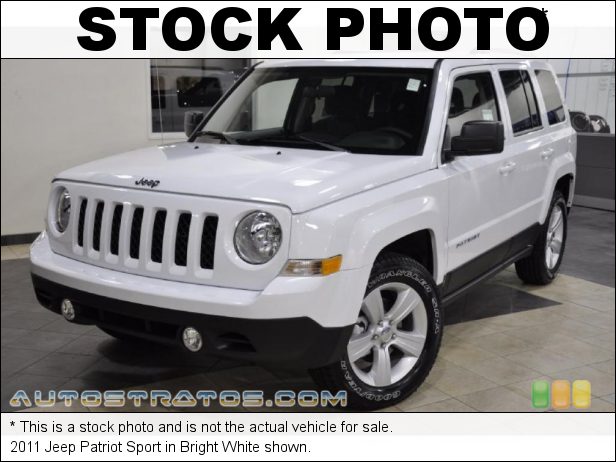 Stock photo for this 2011 Jeep Patriot Sport 2.4 Liter DOHC 16-Valve VVT 4 Cylinder 5 Speed Manual