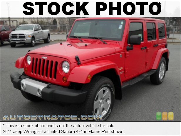 Stock photo for this 2011 Jeep Wrangler Unlimited Sahara 4x4 3.8 Liter OHV 12-Valve V6 4 Speed Automatic