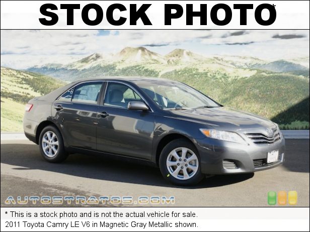 Stock photo for this 2011 Toyota Camry LE V6 3.5 Liter DOHC 24-Valve Dual VVT-i V6 6 Speed ECT-i Automatic