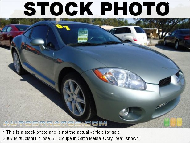 Stock photo for this 2007 Mitsubishi Eclipse SE Coupe 2.4 Liter DOHC 16-Valve MIVEC 4 Cylinder 5 Speed Manual