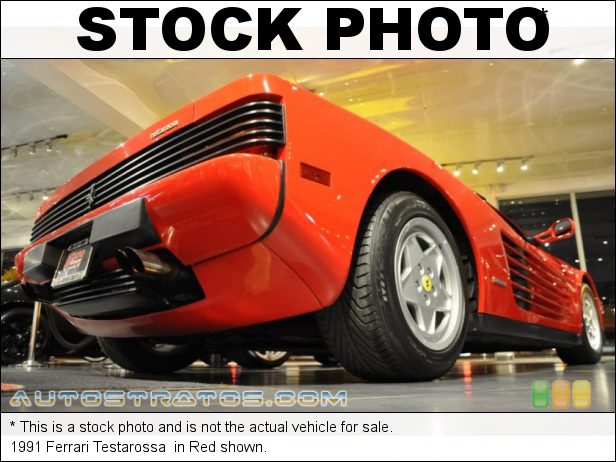 Stock photo for this 1991 Ferrari Testarossa  4.9 Liter DOHC 48-Valve Flat 12 Cylinder 5 Speed Manual