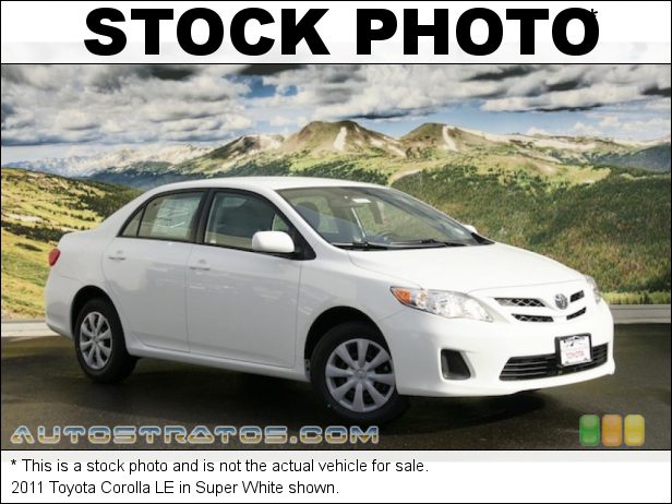 Stock photo for this 2011 Toyota Corolla LE 1.8 Liter DOHC 16-Valve Dual-VVTi 4 Cylinder 4 Speed ECT-i Automatic