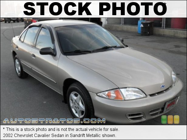 Stock photo for this 2002 Chevrolet Cavalier Sedan 2.2 Liter OHV 8-Valve 4 Cylinder 4 Speed Automatic
