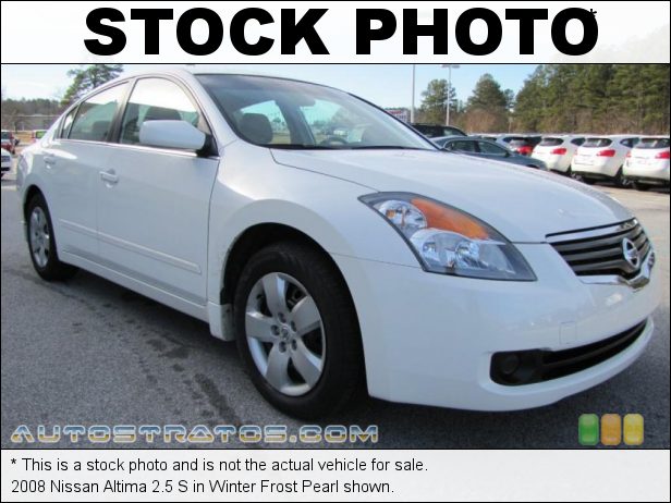 Stock photo for this 2008 Nissan Altima 2.5 S 2.5 Liter DOHC 16V CVTCS 4 Cylinder 6 Speed Manual