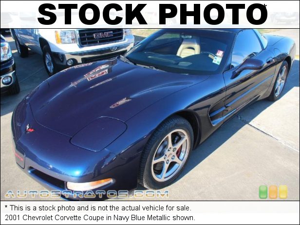 Stock photo for this 2001 Chevrolet Corvette Coupe 5.7 Liter OHV 16-Valve LS1 V8 4 Speed Automatic