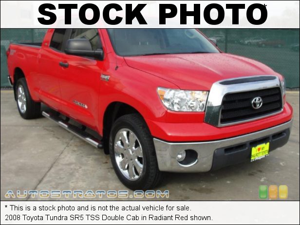 Stock photo for this 2008 Toyota Tundra Double Cab 5.7 Liter DOHC 32-Valve VVT V8 6 Speed Automatic