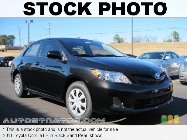 Stock photo for this 2011 Toyota Corolla LE 1.8 Liter DOHC 16-Valve Dual-VVTi 4 Cylinder 4 Speed ECT-i Automatic