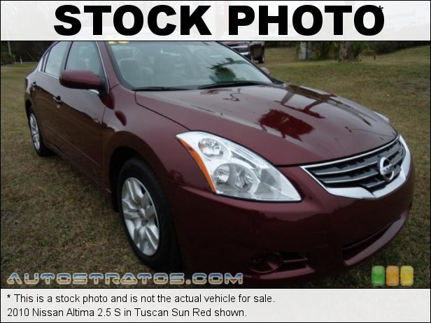 Stock photo for this 2010 Nissan Altima 2.5 S 2.5 Liter DOHC 16-Valve CVTCS 4 Cylinder Xtronic CVT Automatic