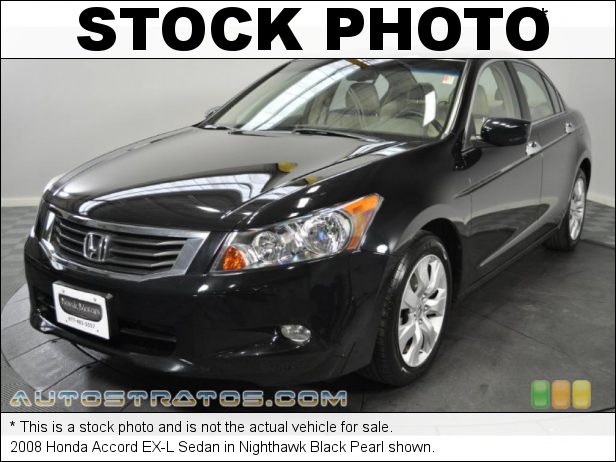 Stock photo for this 2008 Honda Accord EX-L Sedan 2.4 Liter DOHC 16-Valve i-VTEC 4 Cylinder 5 Speed Automatic Stock photo for this 2008 Honda Accord EX-L Sedan 2.4 Liter DOHC 16-Valve i-VTEC 4 Cylinder 5 Speed Automatic