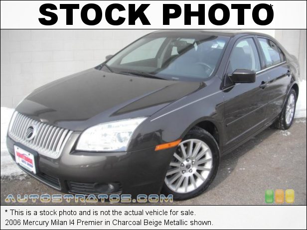 Stock photo for this 2006 Mercury Milan I4 2.3 Liter DOHC 16V VVT 4 Cylinder 5 Speed Automatic