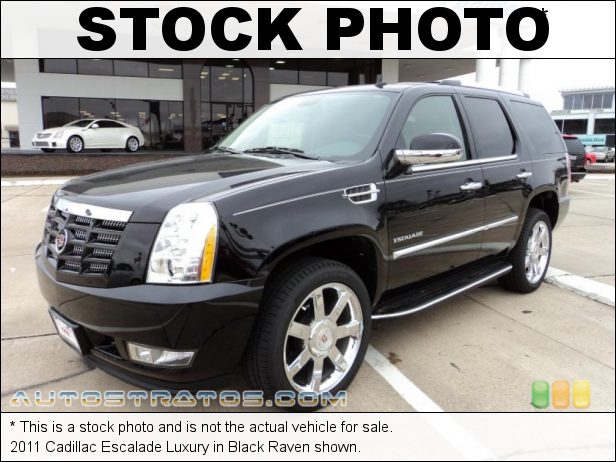 Stock photo for this 2011 Cadillac Escalade Luxury 6.2 Liter OHV 16-Valve VVT Flex-Fuel V8 6 Speed Automatic