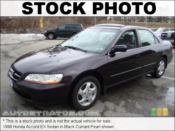 Stock photo for this 1998 Honda Accord EX Sedan 2.3 Liter SOHC 16-Valve VTEC 4 Cylinder 4 Speed Automatic Stock photo for this 1998 Honda Accord EX Sedan 2.3 Liter SOHC 16-Valve VTEC 4 Cylinder 4 Speed Automatic