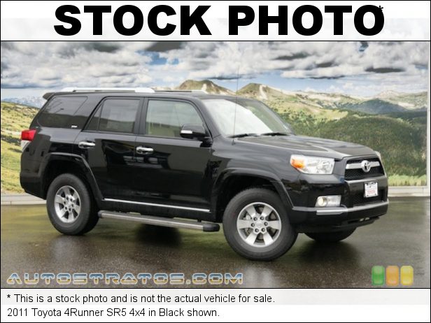 Stock photo for this 2011 Toyota 4Runner SR5 4x4 4.0 Liter DOHC 24-Valve Dual VVT-i V6 5 Speed ECT-i Automatic