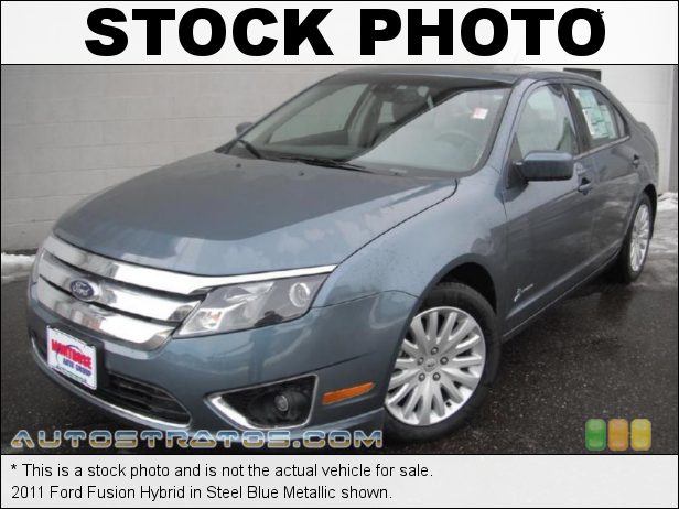 Stock photo for this 2011 Ford Fusion Hybrid 2.5 Liter Atkinson Cycle DOHC 16-Valve VVT 4 Cylinder Gasoline/E eCVT Automatic