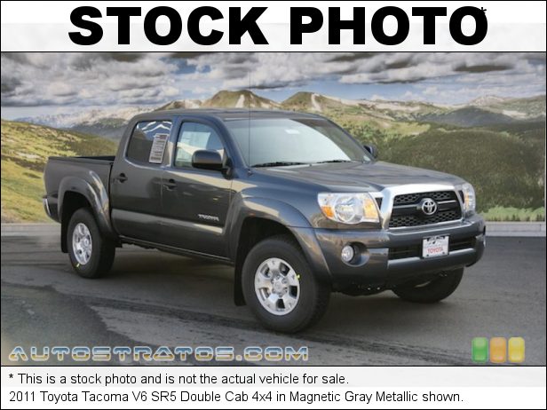 Stock photo for this 2011 Toyota Tacoma Double Cab 4x4 4.0 Liter DOHC 24-Valve VVT-i V6 5 Speed Automatic