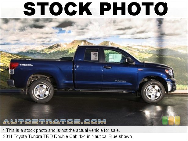 Stock photo for this 2011 Toyota Tundra Double Cab 4x4 5.7 Liter i-Force DOHC 32-Valve Dual VVT-i V8 6 Speed ECT-i Automatic