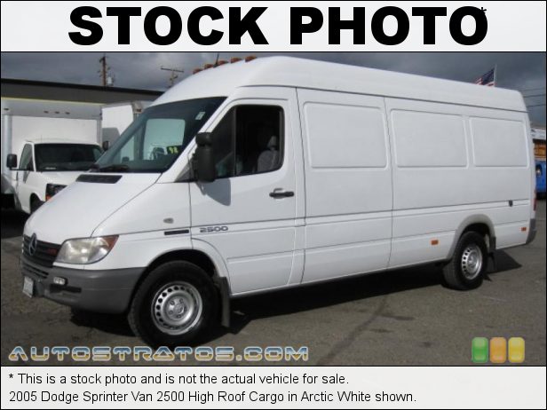 Stock photo for this 2004 Dodge Sprinter Van 2500 High Roof Commercial 2.7 Liter DOHC 20-Valve Turbo-Diesel 5 Cylinder 5 Speed AutoStick Automatic