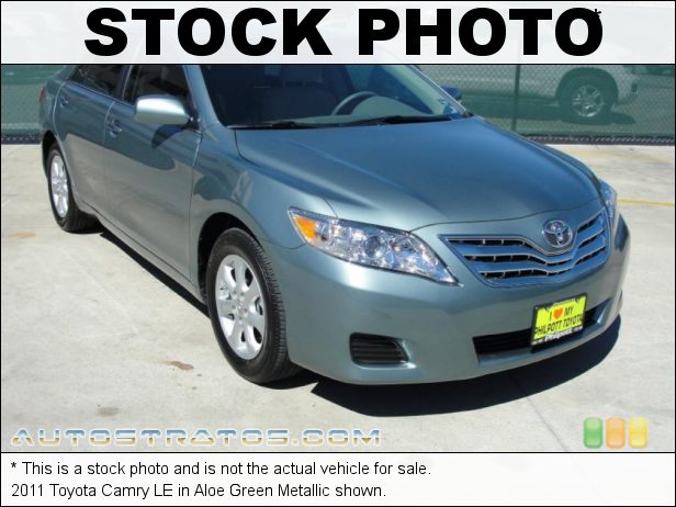 Stock photo for this 2011 Toyota Camry LE 2.5 Liter DOHC 16-Valve Dual VVT-i 4 Cylinder 6 Speed ECT-i Automatic
