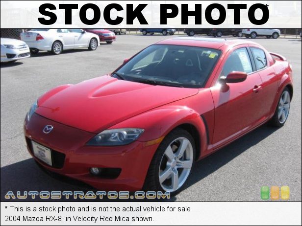 Stock photo for this 2004 Mazda RX-8  1.3L RENESIS Twin-Rotor Rotary 4 Speed Paddle-Shift Automatic
