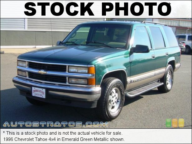 Stock photo for this 1996 Chevrolet Tahoe 4x4 5.7 Liter OHV 16-Valve V8 4 Speed Automatic