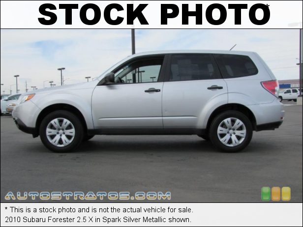 Stock photo for this 2010 Subaru Forester 2.5 X 2.5 Liter SOHC 16-Valve VVT Flat 4 Cylinder 4 Speed Sportshift Automatic