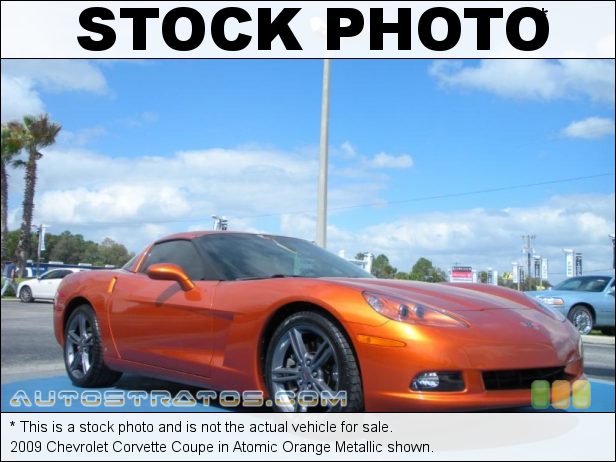 Stock photo for this 2009 Chevrolet Corvette Coupe 6.2 Liter OHV 16-Valve LS3 V8 6 Speed Manual