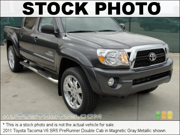 Stock photo for this 2011 Toyota Tacoma PreRunner Double Cab 4.0 Liter DOHC 24-Valve VVT-i V6 5 Speed Automatic