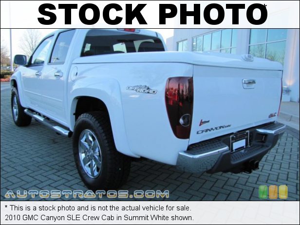 Stock photo for this 2010 GMC Canyon SLE Crew Cab 3.7 Liter DOHC 20-Valve VVT Vortec 5 Cylinder 4 Speed Automatic