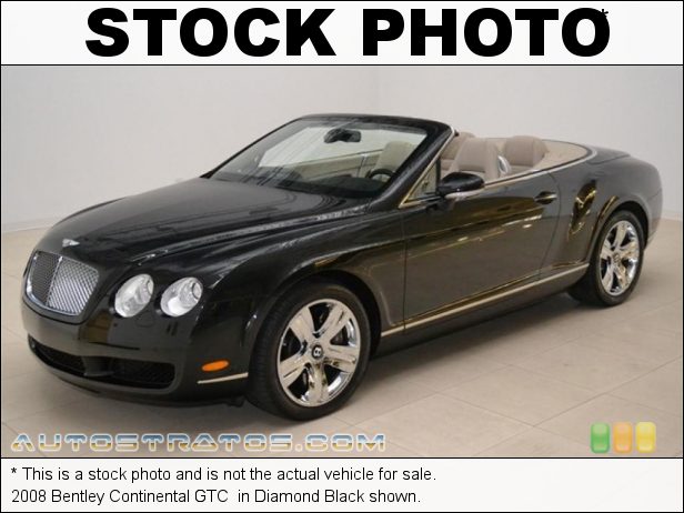 Stock photo for this 2008 Bentley Continental GTC  6.0L Twin-Turbocharged DOHC 48V VVT W12 6 Speed Automatic