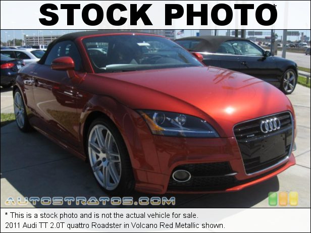 Stock photo for this 2011 Audi TT 2.0T quattro Roadster 2.0 Liter TFSI Turbocharged DOHC 16-Valve VVT 4 Cylinder 6 Speed S Tronic Automatic