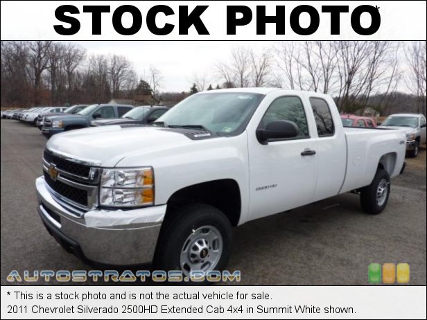 Stock photo for this 2011 Chevrolet Silverado 2500HD Extended Cab 4x4 6.0 Liter OHV 16-Valve VVT Vortec V8 6 Speed Automatic