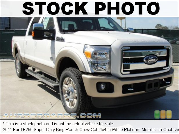 Stock photo for this 2011 Ford F250 Super Duty King Ranch Crew Cab 4x4 6.7 Liter OHV 32-Valve B20 Power Stroke Turbo-Diesel V8 6 Speed TorqShift Automatic