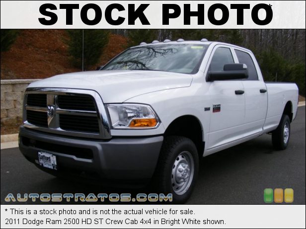 Stock photo for this 2011 Dodge Ram 2500 HD SLT Crew Cab 4x4 5.7 Liter HEMI OHV 16-Valve VVT V8 5 Speed Automatic Stock photo for this 2011 Dodge Ram 2500 HD SLT Crew Cab 4x4 5.7 Liter HEMI OHV 16-Valve VVT V8 5 Speed Automatic