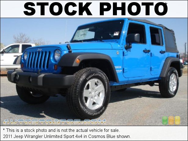 Stock photo for this 2011 Jeep Wrangler Unlimited 4x4 3.8 Liter OHV 12-Valve V6 4 Speed Automatic
